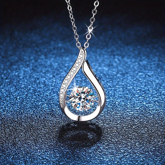 1-Carat Moissanite Necklace – 18K Gold-Plated Elegance for Every Special Moment!